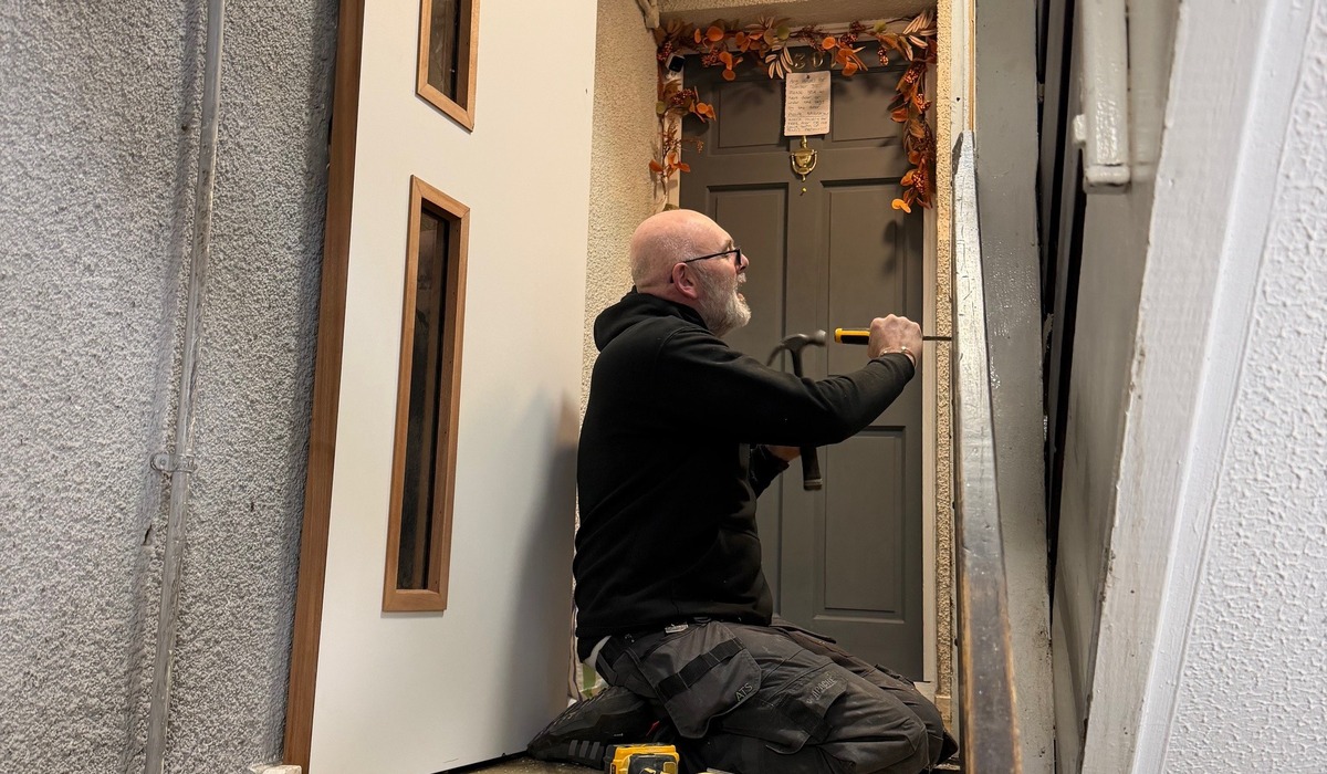 Engineers delivering compliance-led construction works in a commercial setting